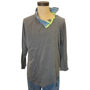 JASON WU x Eva Air Gray Loungewear Pajama Top Shirt Size L